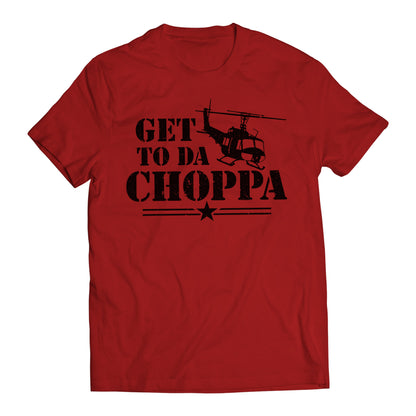 Get to Da Choppa Army Arnold Movie Quote Men's Graphic T-Shirt