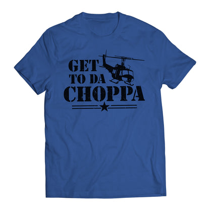 Get to Da Choppa Army Arnold Movie Quote Men's Graphic T-Shirt