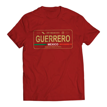 Guerrero Mexico License Plate T-Shirt - Playera Mexicana con Placa de Carro