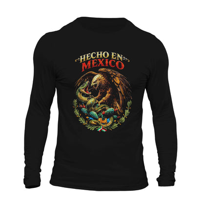 Hecho en Mexico Mexican Flag Long Sleeve Men's T-Shirt
