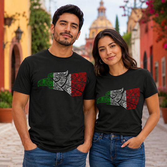 Hecho en Mexico Eagle T-Shirt, Mexican Heritage Graphic Tee, Mexico Pride Shirt for Men & Women
