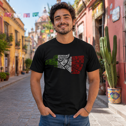 Hecho en Mexico Eagle T-Shirt, Mexican Heritage Graphic Tee, Mexico Pride Shirt for Men & Women