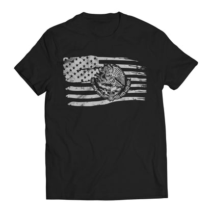 Proud Mexican American Flag Men's Graphic T-Shirt