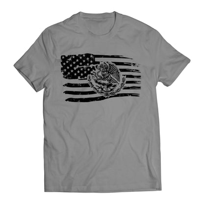 Proud Mexican American Flag Men's Graphic T-Shirt