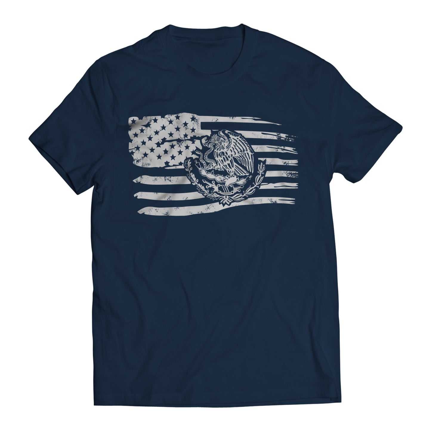 Proud Mexican American Flag Men's Graphic T-Shirt
