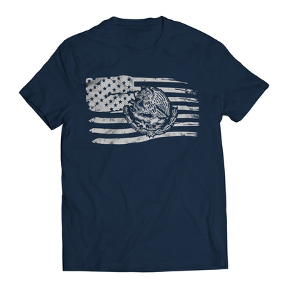 Proud Mexican American Flag Men's Graphic T-Shirt