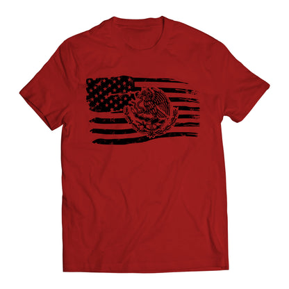 Proud Mexican American Flag Men's Graphic T-Shirt