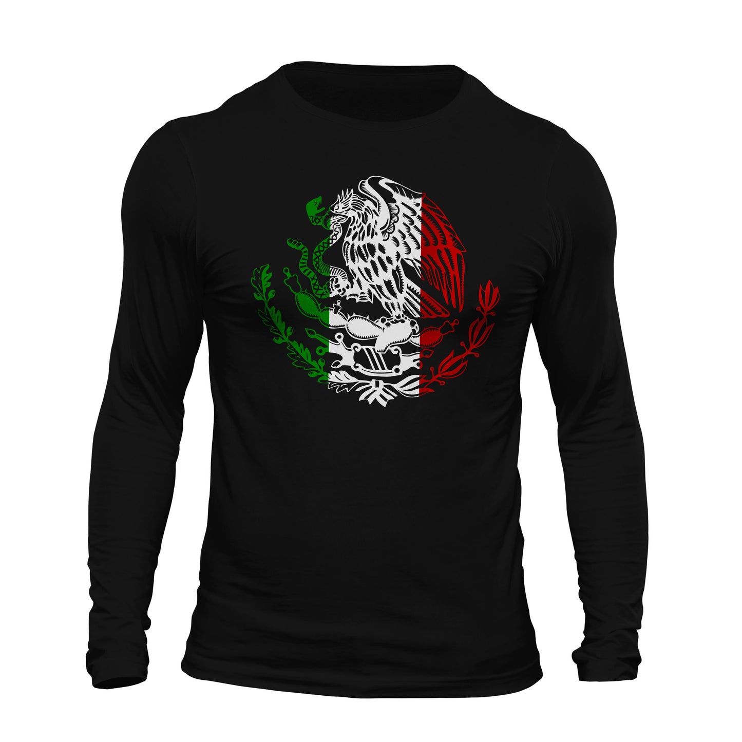 Mexico Mexican Flag Eagle Long Sleeve T-Shirt