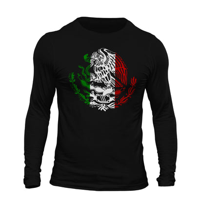Mexico Mexican Flag Eagle Long Sleeve T-Shirt
