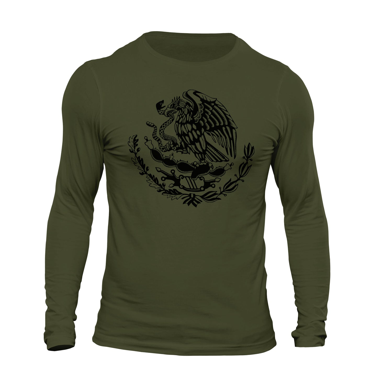 Mexico Mexican Flag Eagle Long Sleeve T-Shirt