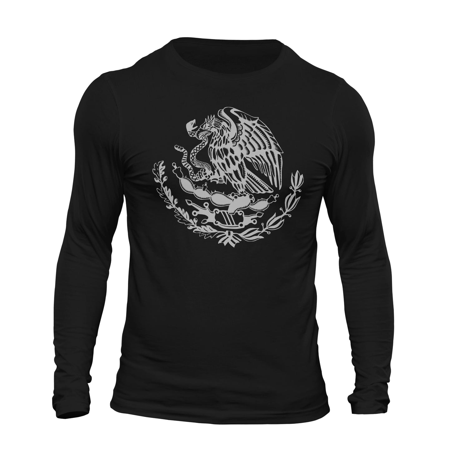 Mexico Mexican Flag Eagle Long Sleeve T-Shirt
