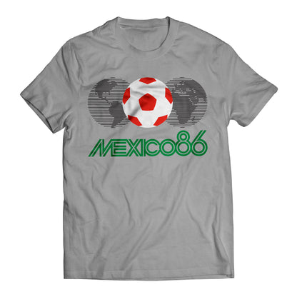 Mexico 86 Soccer Shirt Vintage Retro Futbol Tee Mexican Football Fan Graphic Unisex World Cup Style T-Shirt