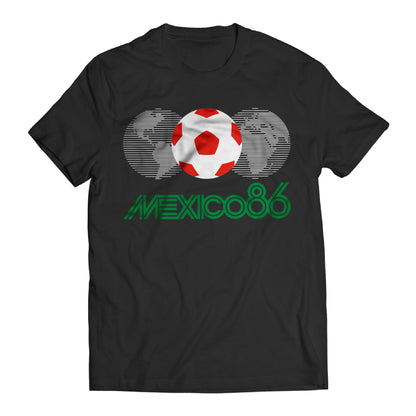 Mexico 86 Soccer Shirt Vintage Retro Futbol Tee Mexican Football Fan Graphic Unisex World Cup Style T-Shirt