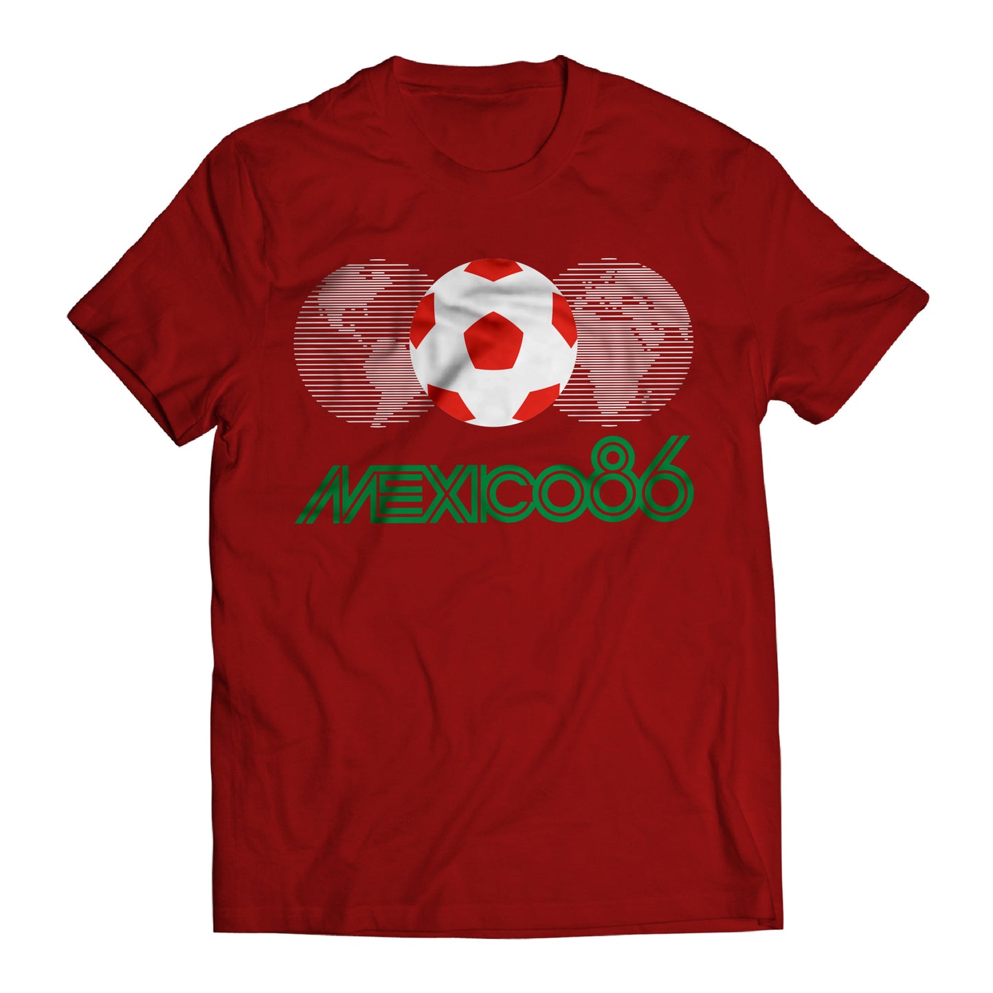 Mexico 86 Soccer Shirt Vintage Retro Futbol Tee Mexican Football Fan Graphic Unisex World Cup Style T-Shirt