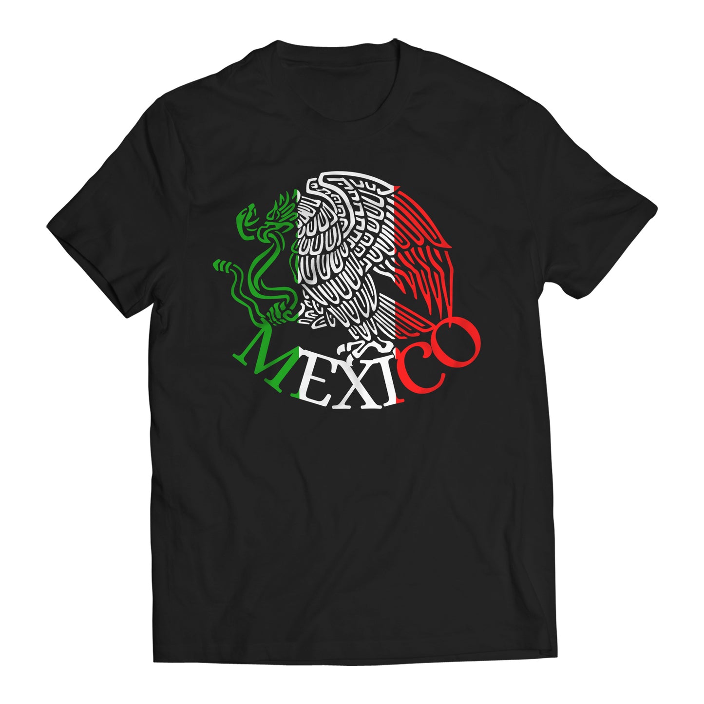 Mexico Mexican Flag Eagle 2.0 Short Sleeve T-Shirt- Playera Patriota De Mexico