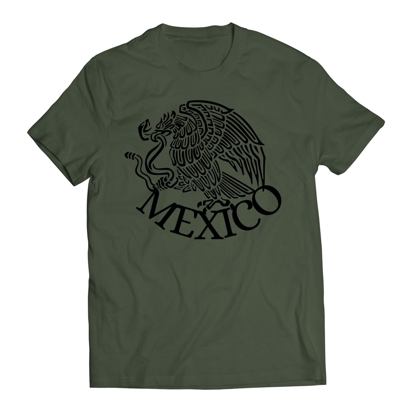 Mexico Mexican Flag Eagle 2.0 Short Sleeve T-Shirt- Playera Patriota De Mexico