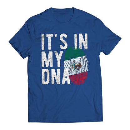 Mexico It's In My DNA Mexican Patriot Short Sleeve T-Shirt- Playera Patriota De Mexico