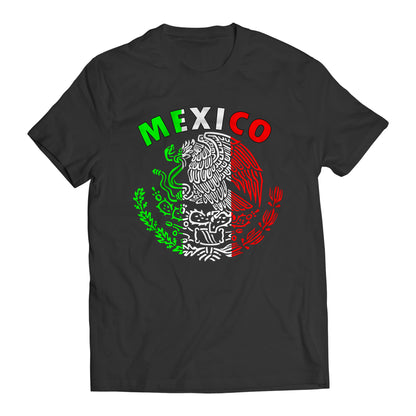 Mexico Mexican Flag Patriotic Short Sleeve T-Shirt- Playera Patriota De Mexico