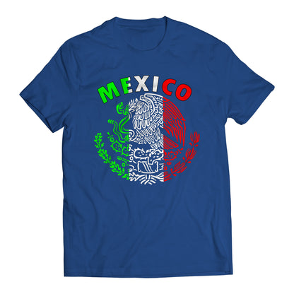 Mexico Mexican Flag Patriotic Short Sleeve T-Shirt- Playera Patriota De Mexico