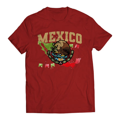 Mexican Flag Celebration Short Sleeve T-Shirt- Playera De Mexico