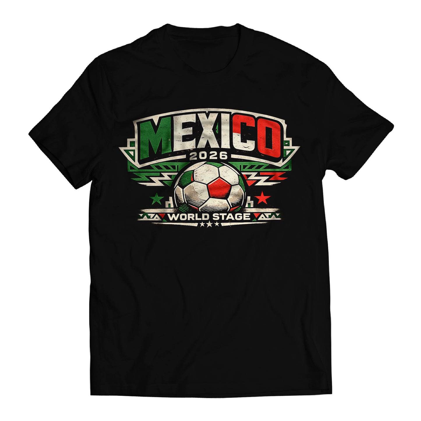 Mexico 2026 World Stage Soccer Shirt Retro Futbol Tee Mexican Football Fan Gift