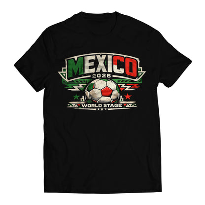 Mexico 2026 World Stage Soccer Shirt Retro Futbol Tee Mexican Football Fan Gift