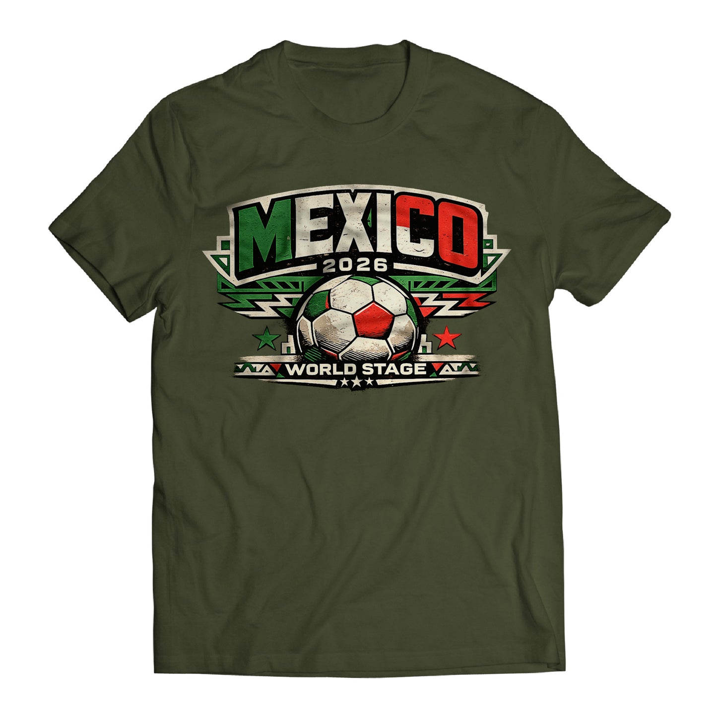 Mexico 2026 World Stage Soccer Shirt Retro Futbol Tee Mexican Football Fan Gift