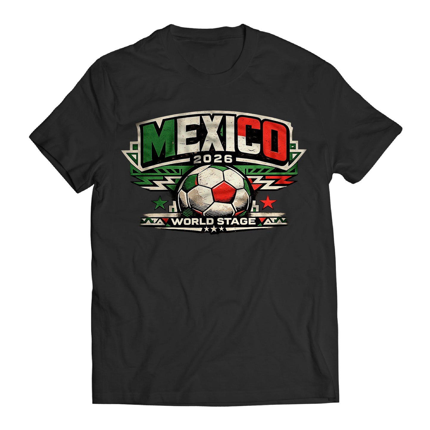 Mexico 2026 World Stage Soccer Shirt Retro Futbol Tee Mexican Football Fan Gift