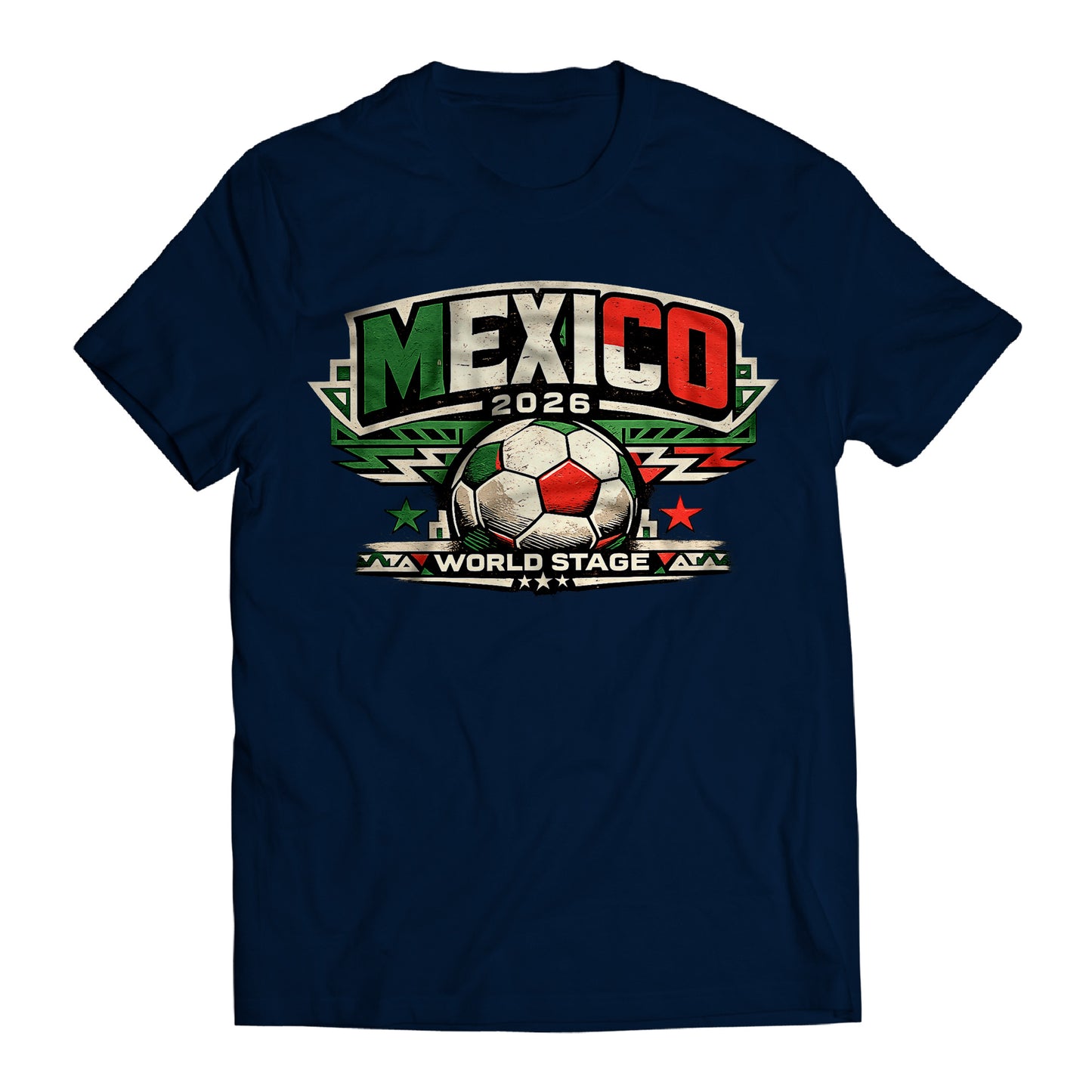 Mexico 2026 World Stage Soccer Shirt Retro Futbol Tee Mexican Football Fan Gift
