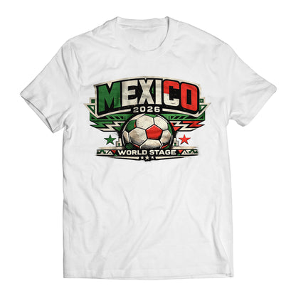 Mexico 2026 World Stage Soccer Shirt Retro Futbol Tee Mexican Football Fan Gift