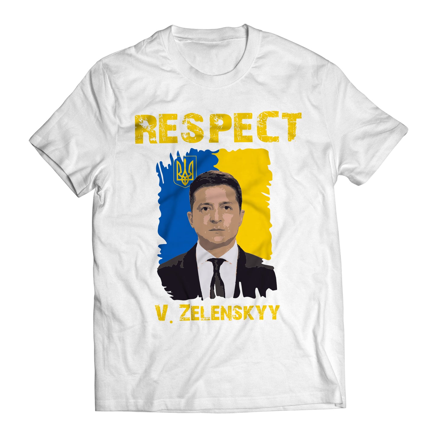 Respect Volodymyr Zelenskyy Ukrainians Support T-Shirt