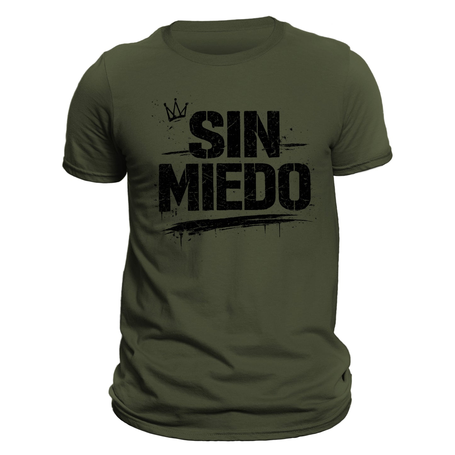 Sin Miedo T-Shirt – Fearless Spanish Graphic Tee, Mens Streetwear Shirt, Bold Typography Black Tee, Latin Pride Apparel, No Fear Shirt