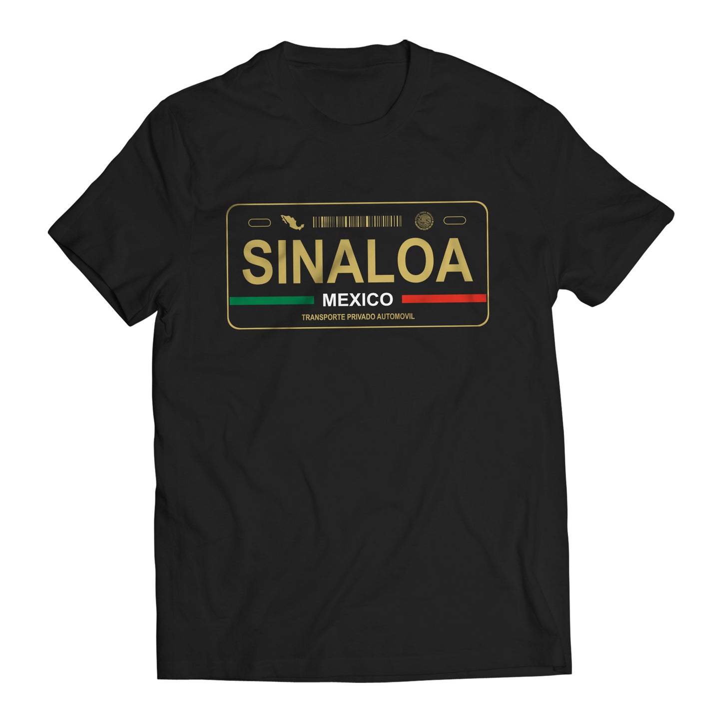 Sinaloa Mexico License Plate T-Shirt - Playera Mexicana con Placa de Carro
