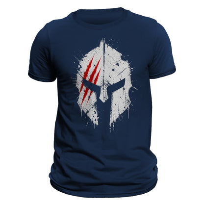 Spartan Helmet T-Shirt for Men | Warrior Graphic Tee | Gym Fitness Shirt | Strength Mindset Shirt | Tactical Style Tee