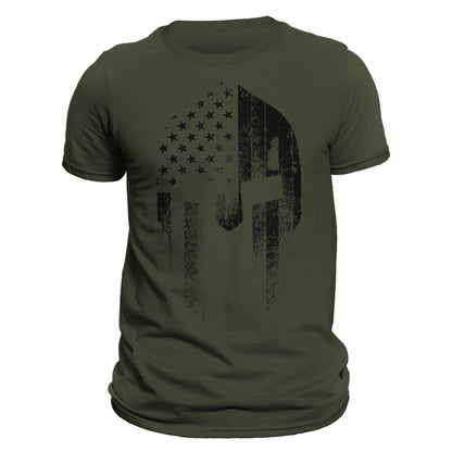 Spartan 2.1 USA Patriotic Men's Graphic T-Shirt