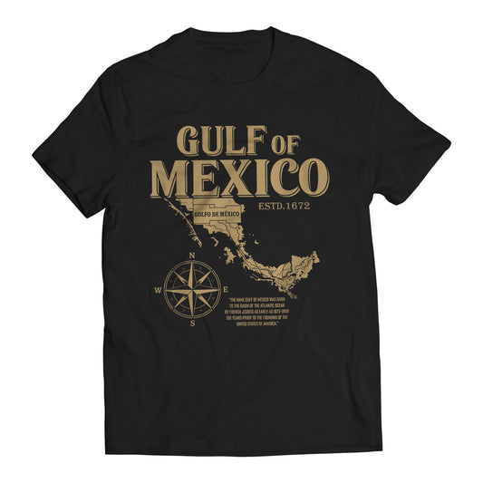 Gulf of Mexico ESTD. 1672 Golfo De México T-Shirt