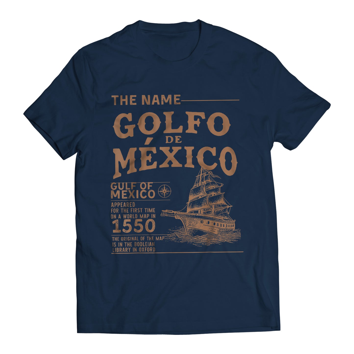 Gulf of Mexico 1550 Golfo De México T-Shirt