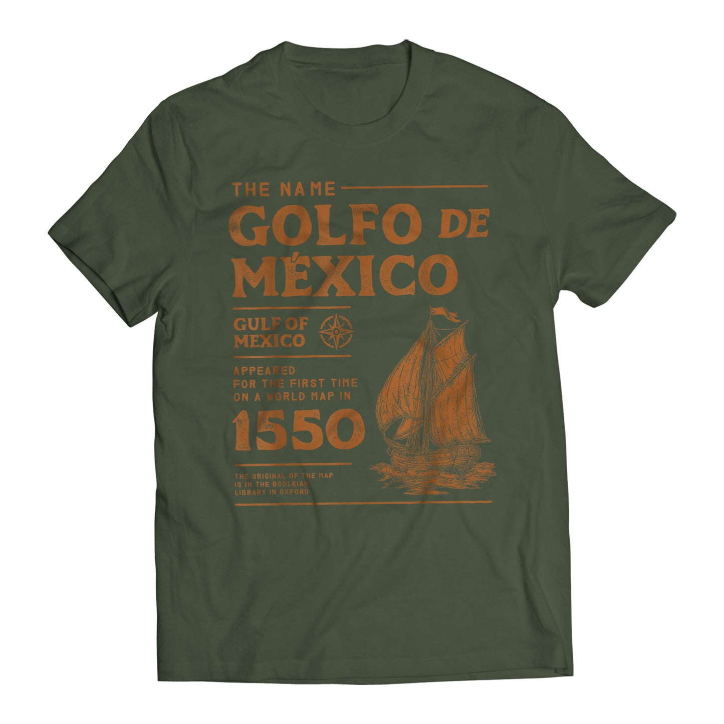 Gulf of Mexico 1550 2.0 Golfo De México T-Shirt