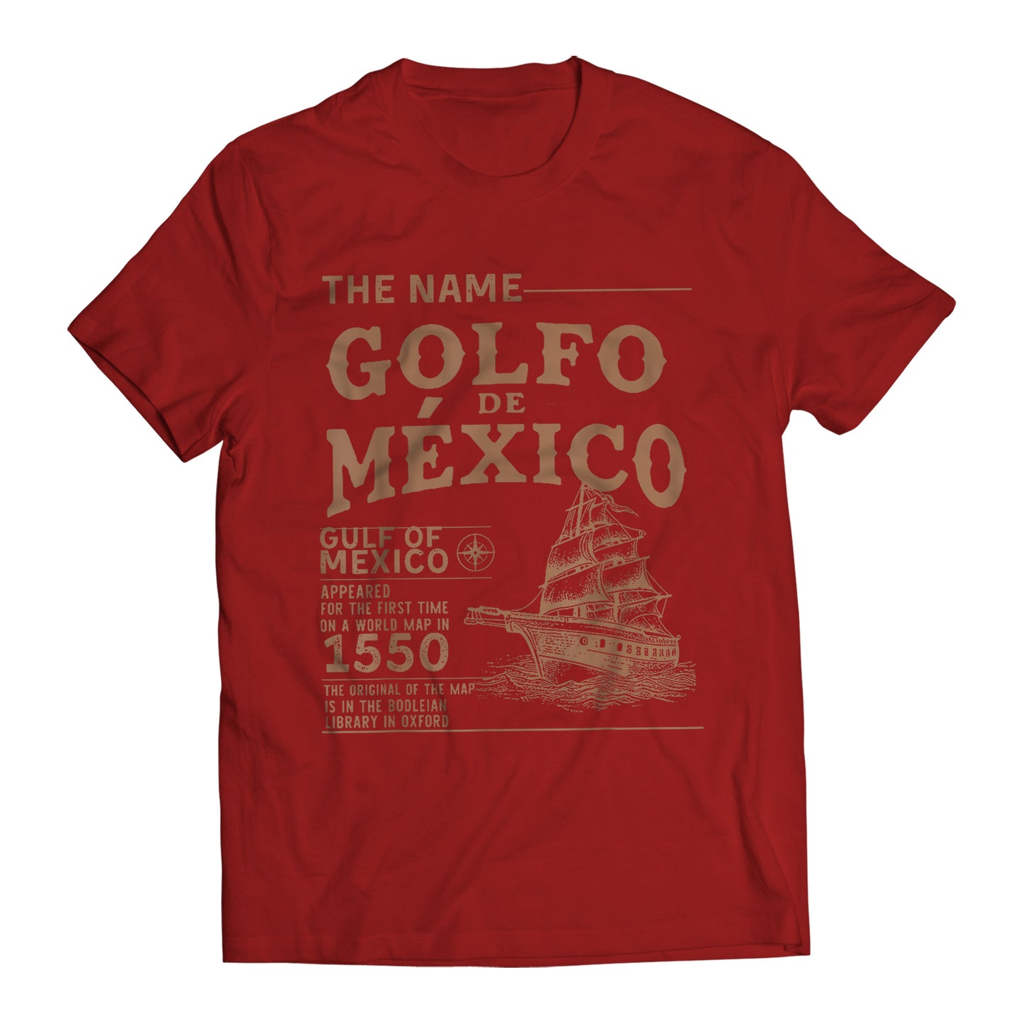 Gulf of Mexico 1550 Golfo De México T-Shirt