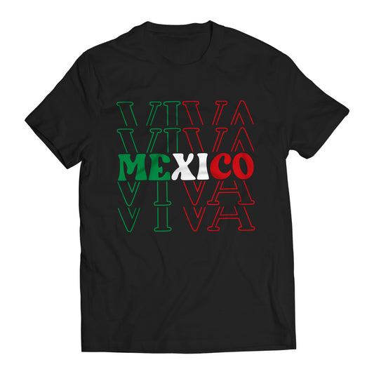Viva Mexico Mexican Patriot Short Sleeve T-Shirt- Playera Patriota De Mexico