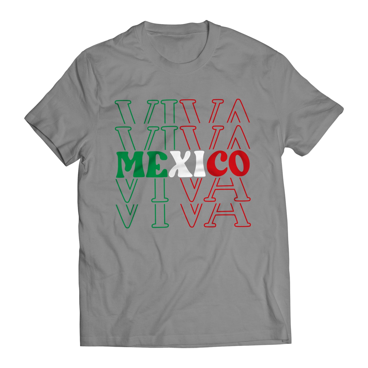 Viva Mexico Mexican Patriot Short Sleeve T-Shirt- Playera Patriota De Mexico