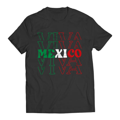 Viva Mexico Mexican Patriot Short Sleeve T-Shirt- Playera Patriota De Mexico