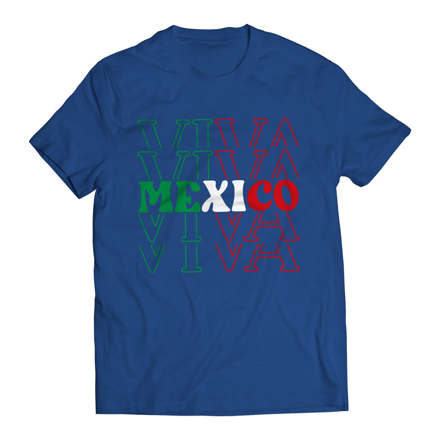 Viva Mexico Mexican Patriot Short Sleeve T-Shirt- Playera Patriota De Mexico