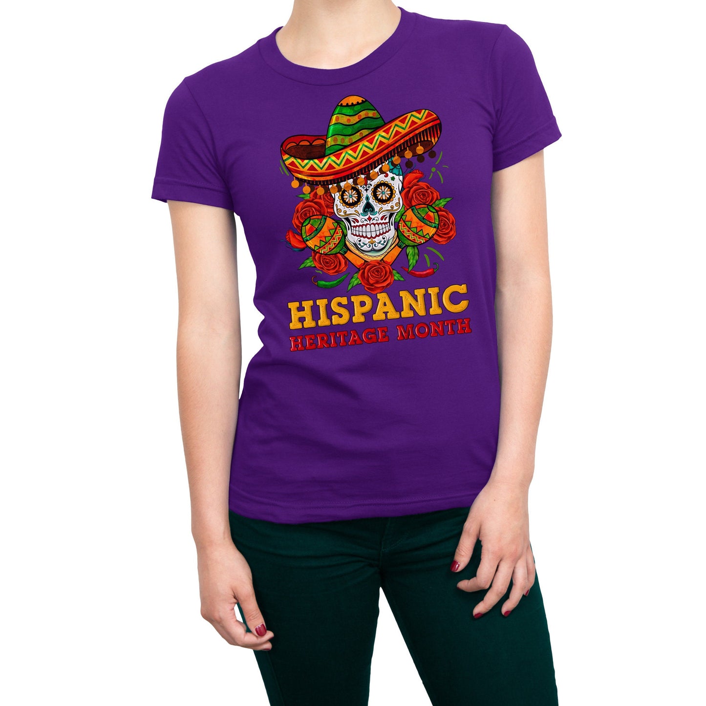 Hispanic Heritage Month Skull Latin America Mexican T-Shirt