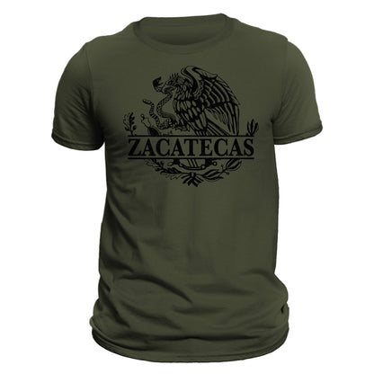 Zacatecas Mexico Eagle Emblem Mexican Flag T-Shirt