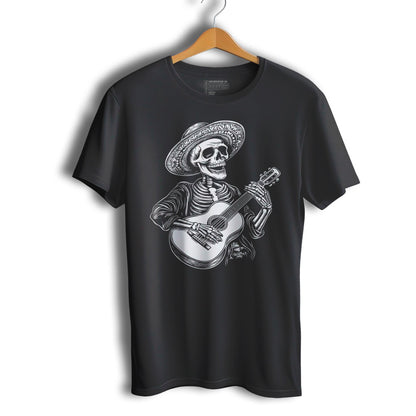 Guitar Player Skull Music Lover Short Sleeve T-Shirt