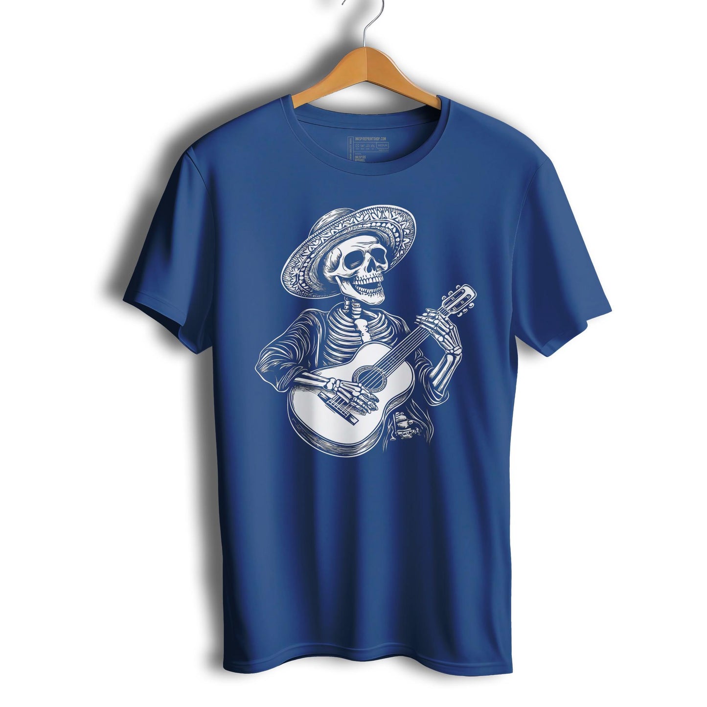 Guitar Player Skull Music Lover Short Sleeve T-Shirt