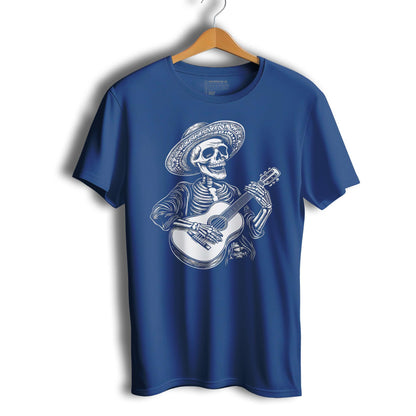 Guitar Player Skull Music Lover Short Sleeve T-Shirt