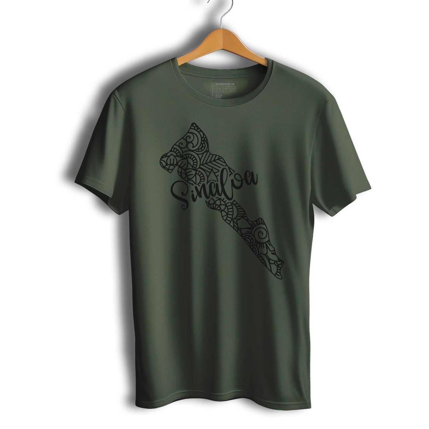 Sinaloa Mexico Patriotic Mexican Short Sleeve T-Shirt- Playera Patriota De Mexico