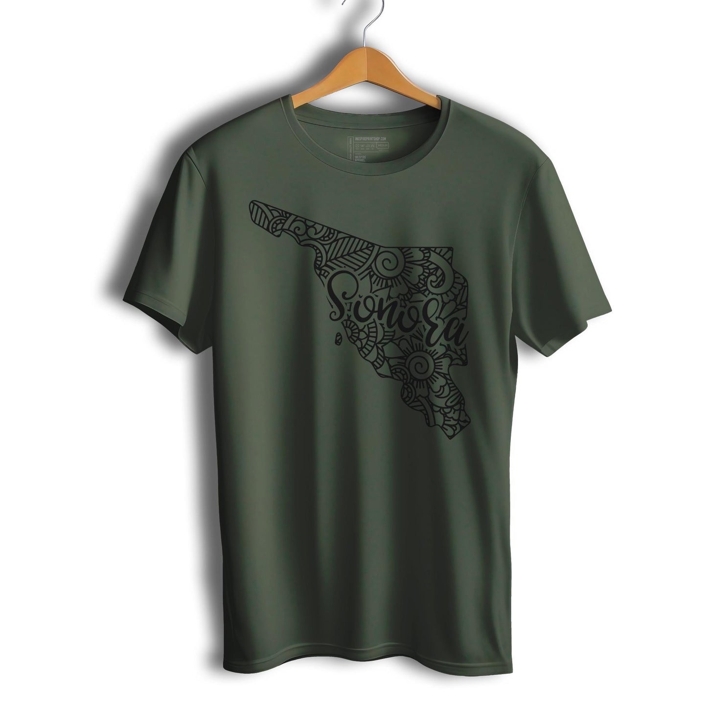 Sonora Mexico Patriotic Mexican Short Sleeve T-Shirt- Playera Patriota De Mexico